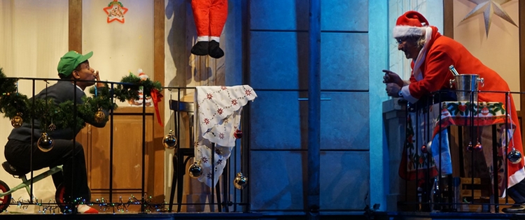 Weihnachten auf dem Balkon